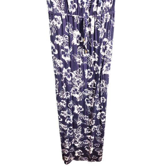 Tommy Bahama Chambray Blossom Maxi Dress TSW9041C 5862-Mare Navy Tropical - Picture 1 of 3